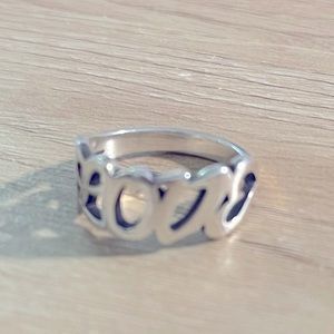 James Avery Love Scripted Ring (Retired)